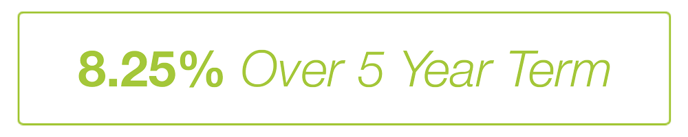 5-Year-Term 8.25% Over 5 Year Term